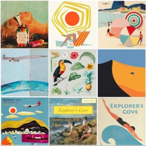 Posters from the previous 9 years of Explorer's Cove.